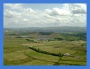 The view from half way up Pendle Hill .